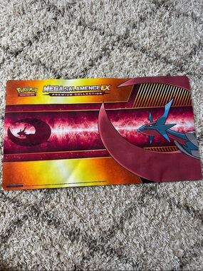 Pokemon Mega Salamence EX Premium Collection Playmat - Red, Yellow, Blue